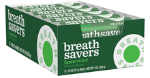 (S1 - 06) Box - US - Breath Savers Mints Roll - Spearmint 0.75oz x12 units - SugarMarket.ca