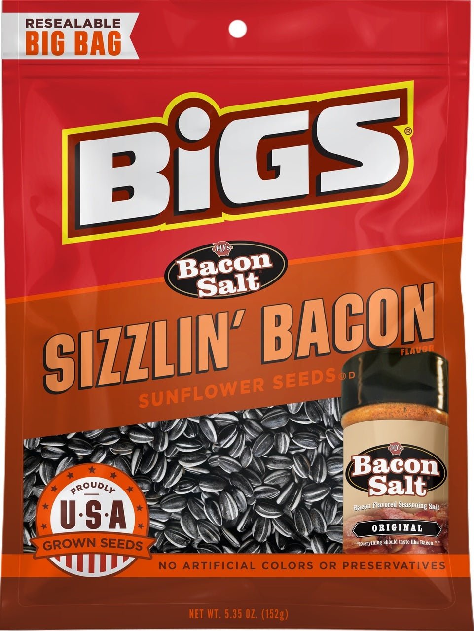 (S1 - 06) Box - US - Conagra Bigs - Bacon 5.35oz (152g) x 12 units - SugarMarket.ca
