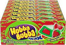 (S1 - 06) Box - US - Gum - Hubba Bubba Max Watermelon Strawberry 18 units - SugarMarket.ca