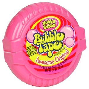 (S1 - 06) Box - US - Gum - Wrigley Bubble Tape Original x 6 units - SugarMarket.ca