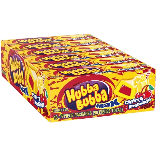 (S1 - 06) Box - US - Hubba Bubba - Cherry Lemonade x 18 units - SugarMarket.ca