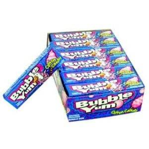 (S1 - 06) MEXICO - Gum - Bubble Yum Cotton Candy (5 piece) - 1.41oz (40g) x 1 unit - SugarMarket.ca