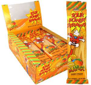 (S1 - 06) Netherlands - Dorval Sour Power Straws - Mango 1.75oz (50g) x 1 Unit - SugarMarket.ca