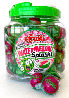 (S1 - 06) Spain - Bulk - efrutti Watermelon Splash .66oz x 85 units - SugarMarket.ca