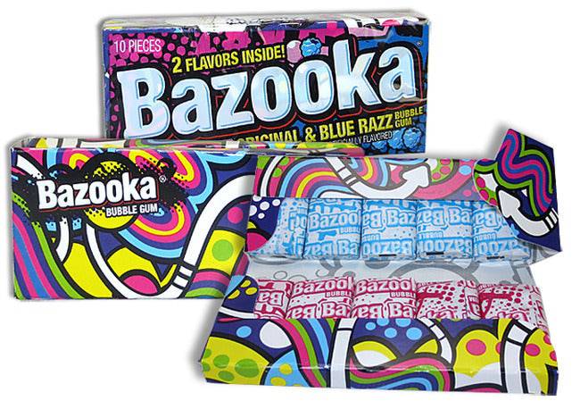 (S1 - 06) Tunisia - Gum - Topps Bazooka Wallet Pack (10pc) x 1 unit - SugarMarket.ca
