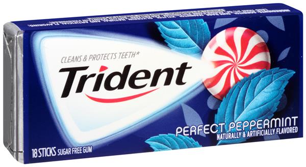 (S1 - 06) US - Gum - Trident Value Pack Perfect Peppermint 1.9g x 1 unit - SugarMarket.ca