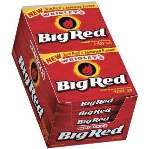 (S1 - 06) Us - Gum - Wrigley Slim Pak Big Red 2.5g x 1 Unit - SugarMarket.ca