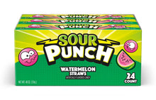 (S1 - 06) US - Sour Punch Straws - Watermelon standard size - 2oz (57g) x 1 Unit - SugarMarket.ca