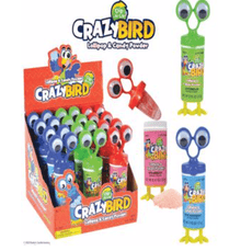 (S1 - 07) Box - CHINA - Koko Novelty Dip - N - Lik Crazy Bird 27g x 12 units - SugarMarket.ca