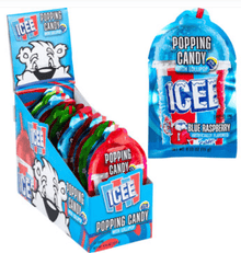 (S1 - 07) Box - CHINA - Koko Novelty - ICEE Popping Candy Lollipop - Assorted 0.53oz (15g) x 18 units - SugarMarket.ca