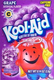 (S1 - 07) US - Kool - Aid unsweetened 2QT - Grape 0.15oz(4g) x 1 unit - SugarMarket.ca
