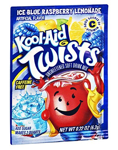 (S1 - 07) US - Kool - Aid unsweetened 2QT - Ice Blue Raspberry Lemonade 0.15oz(4g) x 1 unit - SugarMarket.ca