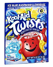 (S1 - 07) US - Kool - Aid unsweetened 2QT - Ice Blue Raspberry Lemonade 0.15oz(4g) x 1 unit - SugarMarket.ca