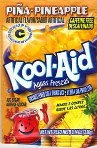 (S1 - 07) US - Kool - Aid unsweetened 2QT - Pina Pineapple 0.15oz(4g) x 1 unit - SugarMarket.ca