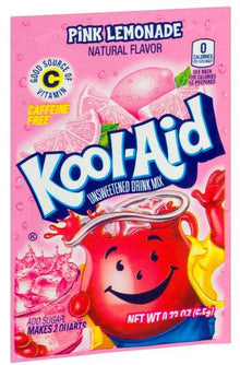 (S1 - 07) US - Kool - Aid unsweetened 2QT - Pink Lemonade 0.15oz(4g) x 1 unit - SugarMarket.ca