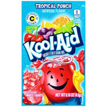 (S1 - 07) US - Kool - Aid unsweetened 2QT - Tropical Punch 0.15oz(4g) x 1 unit - SugarMarket.ca