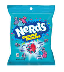 (S1 - 08) Us - Peg Bag - Nerds Gummy Clusters - Very Berry 5oz (141g) x 1 unit - SugarMarket.ca