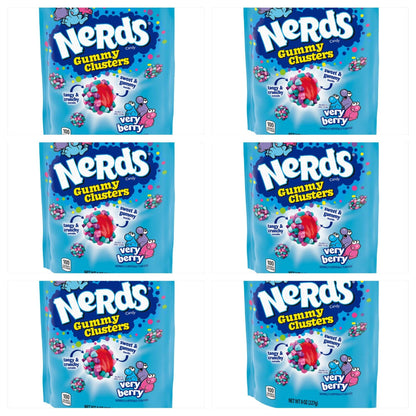 (S1 - 08) Us - Wonka Nerds Gummy clusters - Very Berry SUB Bag 8oz (227g) x 1 unit - SugarMarket.ca
