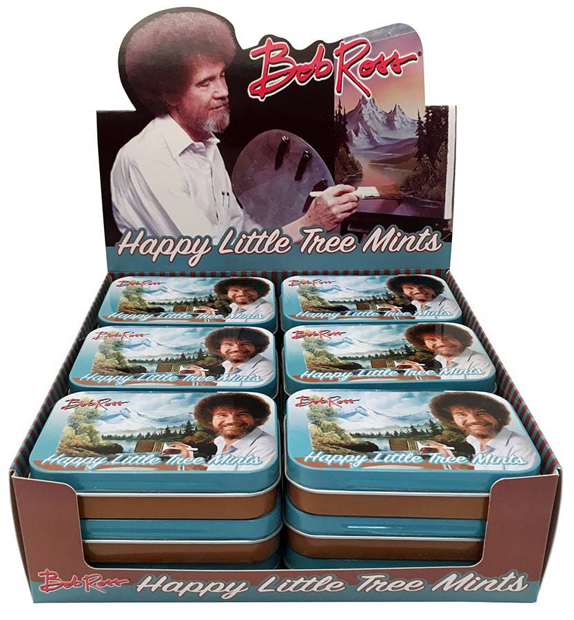 (S1 - 09) China - Boston America - Bob Ross Tree Mints 1.5oz (42.5g) x 1 Unit - SugarMarket.ca