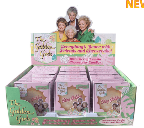 (S1 - 09) CHINA - Boston America - GOLDEN GIRLS CHEESECAKE Candies 1.2oz (34g) x 1 Unit - SugarMarket.ca
