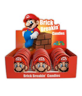 (S1 - 09) China - Boston America - Nintendo - Mario Brick Breaking Candy Tin 0.8oz (22.7g) x 1 Unit - SugarMarket.ca