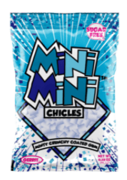 (S1 - 09) MOROCCO - Verburg - Mini Mini CHICLES Sugar Free - Peppermint Gum x 1 unit - SugarMarket.ca