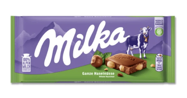 (S2 - 01) Box - KRAFT Milka Hazelnut 95g x 17 units - SugarMarket.ca