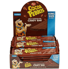 (S2 - 01) Box - Us - Frankford COCOA Pebbles Candy Bar - King Size 2.75oz x 18 units - SugarMarket.ca