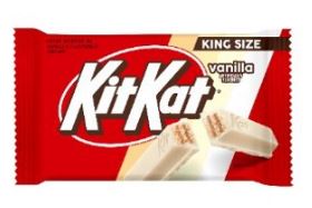 (S2 - 01) Box - Us - KIT KAT Vanilla Crisp Wafers King Size Bar - 3 oz(85g) x 24 Units - SugarMarket.ca