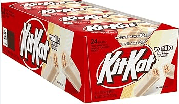 (S2 - 01) Box - Us - KIT KAT Vanilla Crisp Wafers King Size Bar - 3 oz(85g) x 24 Units - SugarMarket.ca