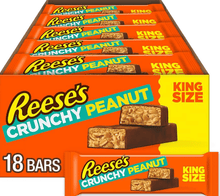 (S2 - 01) Box - US - Reese Crunchy Peanut Bar - King Size 3.2oz (91g) x18ct - SugarMarket.ca