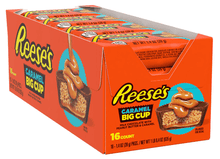 (S2 - 01) Box - US - Reese Peanut Butter - CARAMEL BIG CUP - STANDARD Size 1.4oz (39g) x 16 units - SugarMarket.ca