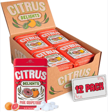 (S2 - 02) Box - Canada - BIG SKY - CITRUS DELIGHTS - Pink Grapefruit (30.33g) X 12 UNITS - SugarMarket.ca
