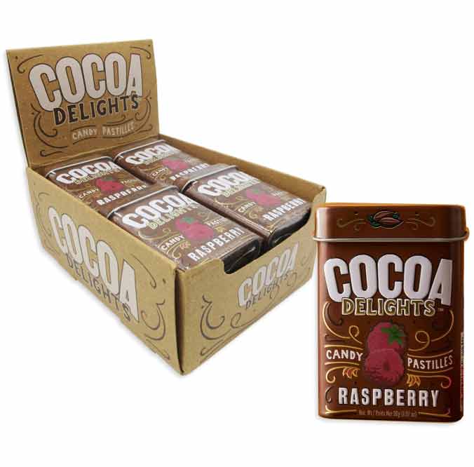 (S2 - 02) Box - Canada - BIG SKY - COCOA DELIGHTS - RASPBERRY (30.33g) X 12 UNITS - SugarMarket.ca