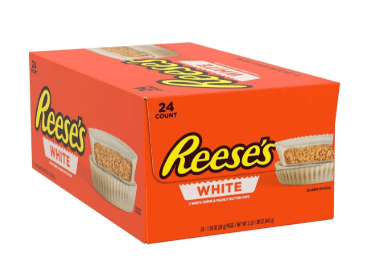 (S2 - 02) Box - US - Reese White Standard Size 200 Cal (39.40g) x 24 Units - SugarMarket.ca