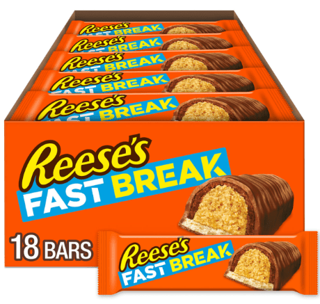 (S2 - 02) Box - Us - Reeses Fast Break (51.02g) x (18 units) - SugarMarket.ca