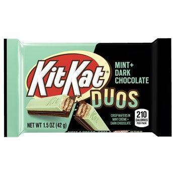 (S2 - 02) Us - Choco - Kit Kat Duo Dark Choc Mint Bar - Standard Size 1.5oz x 1 unit - SugarMarket.ca