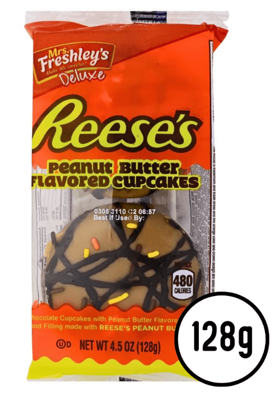 (S2 - 02) US - Mrs. Freshley's Reeses PB - Chocolate Cupcakes 4.5Oz (128g) x 1 unit (BEST BEFORE 27 OCTOBER,2025) - SugarMarket.ca