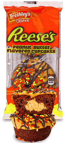 (S2 - 02) US - Mrs. Freshley's Reeses PB - Chocolate Cupcakes 4.5Oz (128g) x 1 unit (BEST BEFORE 27 OCTOBER,2025) - SugarMarket.ca