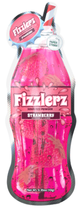 (S2 - 03) Box - CHINA - DOVELI - FIZZLERZ - STRAWBERRY flavour 0.35oz (9.9g) X 48 units - SugarMarket.ca