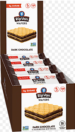 (S2 - 03) Box - Ireland - Rip Van - Dark Chocolate Wafer 0.77oz (22g) x 16 Units - SugarMarket.ca