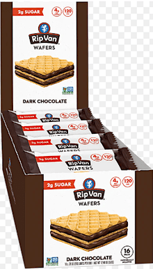 (S2 - 03) Box - Ireland - Rip Van - Dark Chocolate Wafer 0.77oz (22g) x 16 Units - SugarMarket.ca