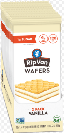 (S2 - 03) Box - Ireland - Rip Van - Vanilla Wafer 0.78oz (22g) x 16 Units - SugarMarket.ca