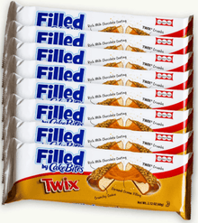 (S2 - 03) Box - US - CAKEBITES FILLED COOKIES - Twix Filled Cookies 2.12oz (60g) X 8 UNITS - SugarMarket.ca