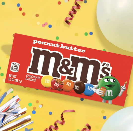 (S2 - 03) Box - US - M&M - Peanut Butter Box - 3oz (85.1g) x 12 Units - SugarMarket.ca