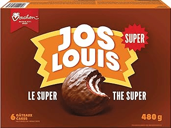 (S2 - 03) Box - Vachon Super Jos Louis 480g ( 6 Cakes) x 1 Box - SugarMarket.ca