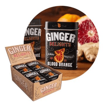 (S2 - 04) Box - Canada - Big Sky - Ginger Delights TIN - Blood Orange x 12 units - SugarMarket.ca