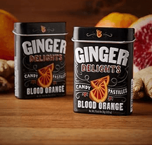 (S2 - 04) Box - Canada - Big Sky - Ginger Delights TIN - Blood Orange x 12 units - SugarMarket.ca
