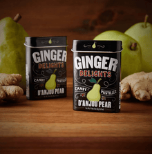 (S2 - 04) Box - Canada - Big Sky - Ginger Delights TIN - Danjou Pear x 12 units - SugarMarket.ca