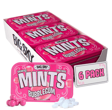 (S2 - 04) Box - Canada - Big Sky - Sugar Free Mints - Bubblegum Flavour 50g x 6 units - SugarMarket.ca